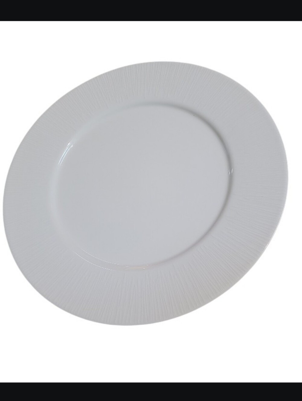 Brand-new 12.4" Emanata flat plxtured Ceramic Charger Dinner Plate